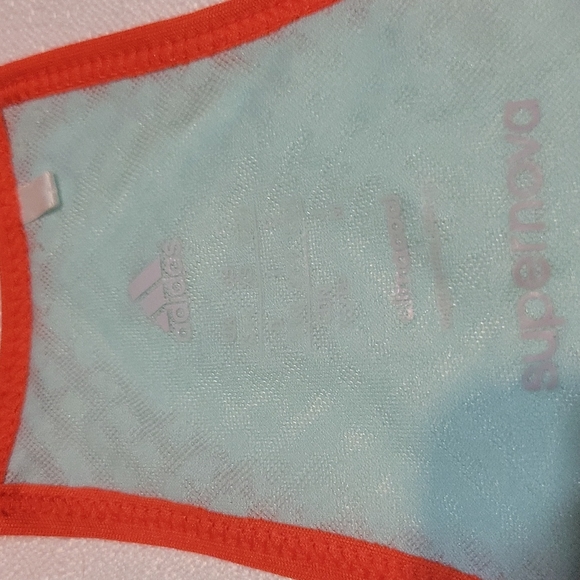 Adidas Supernova blue sheer racer back tank women's extra small - Picture 5 of 6